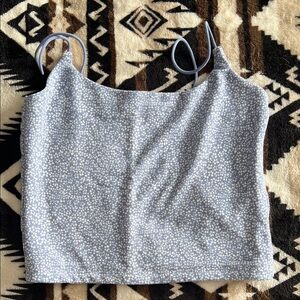 Aeropostale Blue and White Patterned Camisole